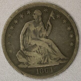 1864-S Seated Liberty Half Dollar Very Good