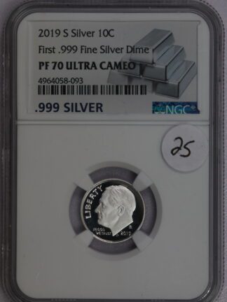 Auction - 2019 S Roosevelt Dome .999 Silver PF70 NGC