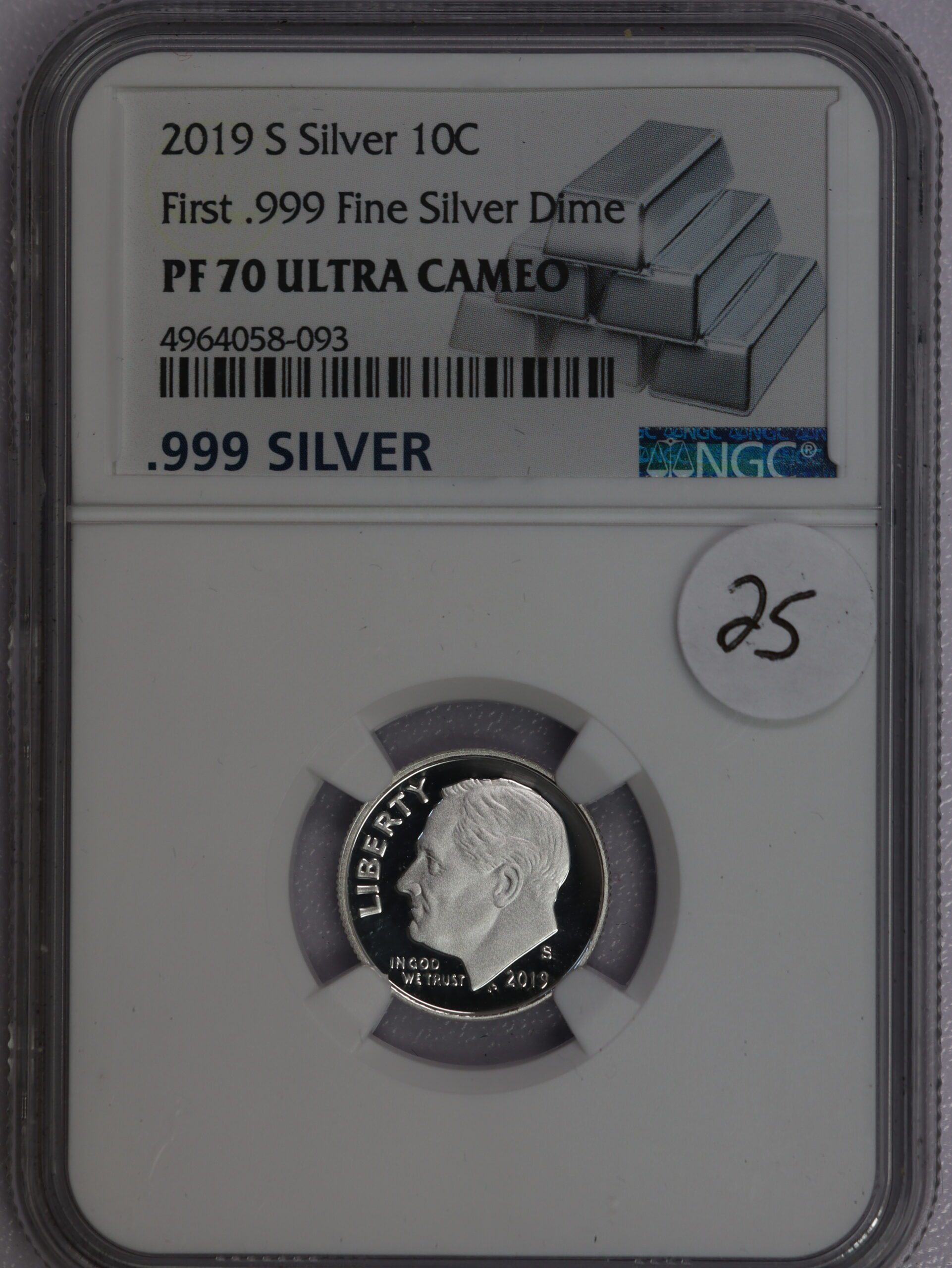 Auction - 2019 S Roosevelt Dome .999 Silver PF70 NGC