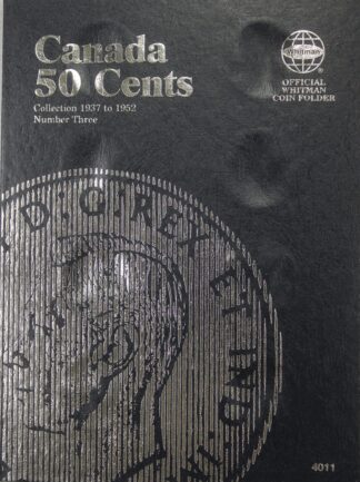 1937 to 1952 Canada 50 Cents 8 Different in a Whitman Folder