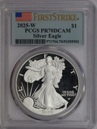 2025 W Silver Eagle Eagle PR70 DCAM PCGS