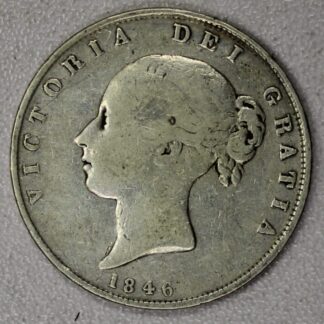 1846 Great Britain Victoria Half Crown Circulated