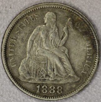 1888 Seated Liberty Dime VF