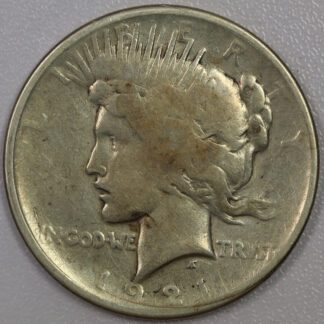 Auction - 1921 Peace Dollar Fine Cleaned