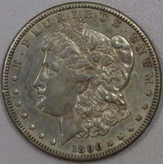 1890 CC Morgan Dollar EF Cleaned
