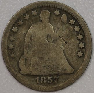 Auction - 1857 Seated Liberty Half Dime Old Scratch