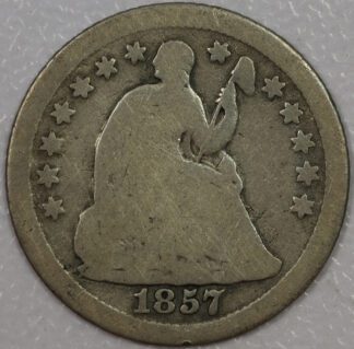 Auction - 1857 O (Above Wreath) Seated Liberty Half Dime