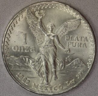 AUCTION- 1982 Mexico One Onza Uncirculated