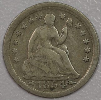 Auction - 1854 O (Above Wreath) Seated Liberty Half Dime