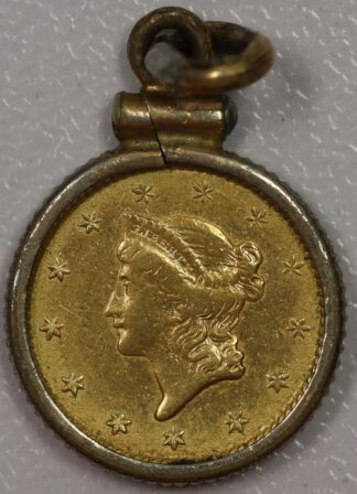 Auction - 1853 $1 Gold Liberty Type 1 In A Non Gold Bezel