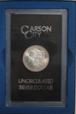 1883 CC GSA Morgan Dollar - Original Box and Card Toned