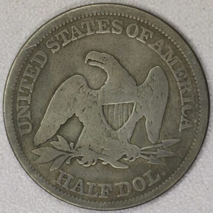 AUCTION- 1858 Seated Liberty Half Dollar Circulated – Portsmouth