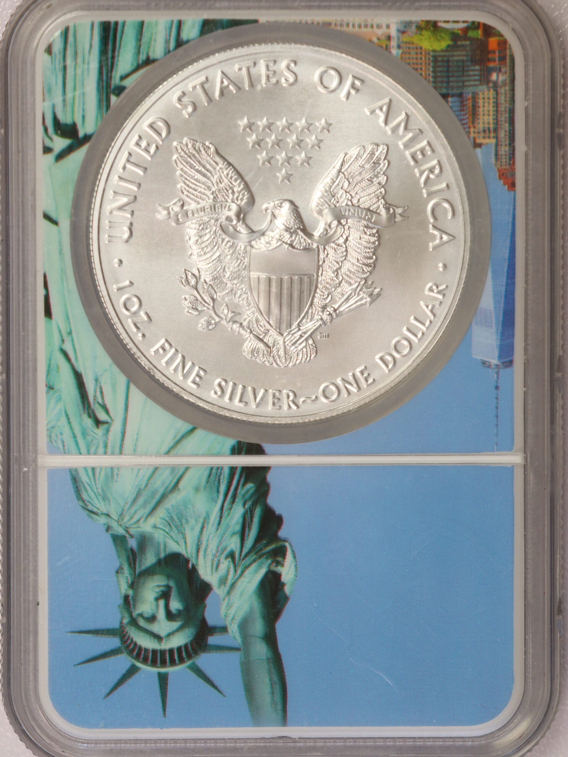 2021 (S) Silver Eagle MS70 NGC Type 1 Emergency Production Statue Of Liberty - Image 3