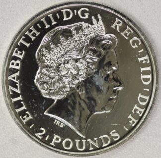 AUCTION-   2015 Great Britain 2 Pounds Year of The Goat One Ounce .999 Silver