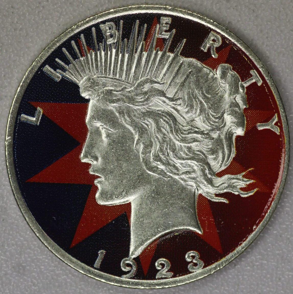 AUCTION- 1923 Colorized Peace Dollar