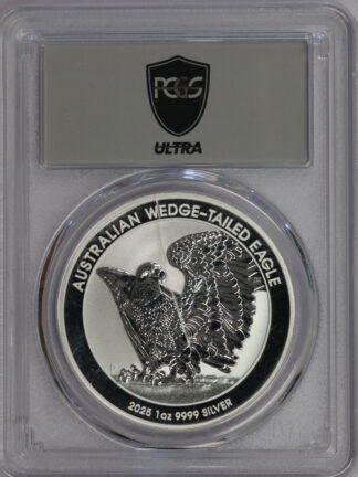 2025 P Australia Wedge Tail Hawk 1 oz .9999 Silver MS70 PCGS