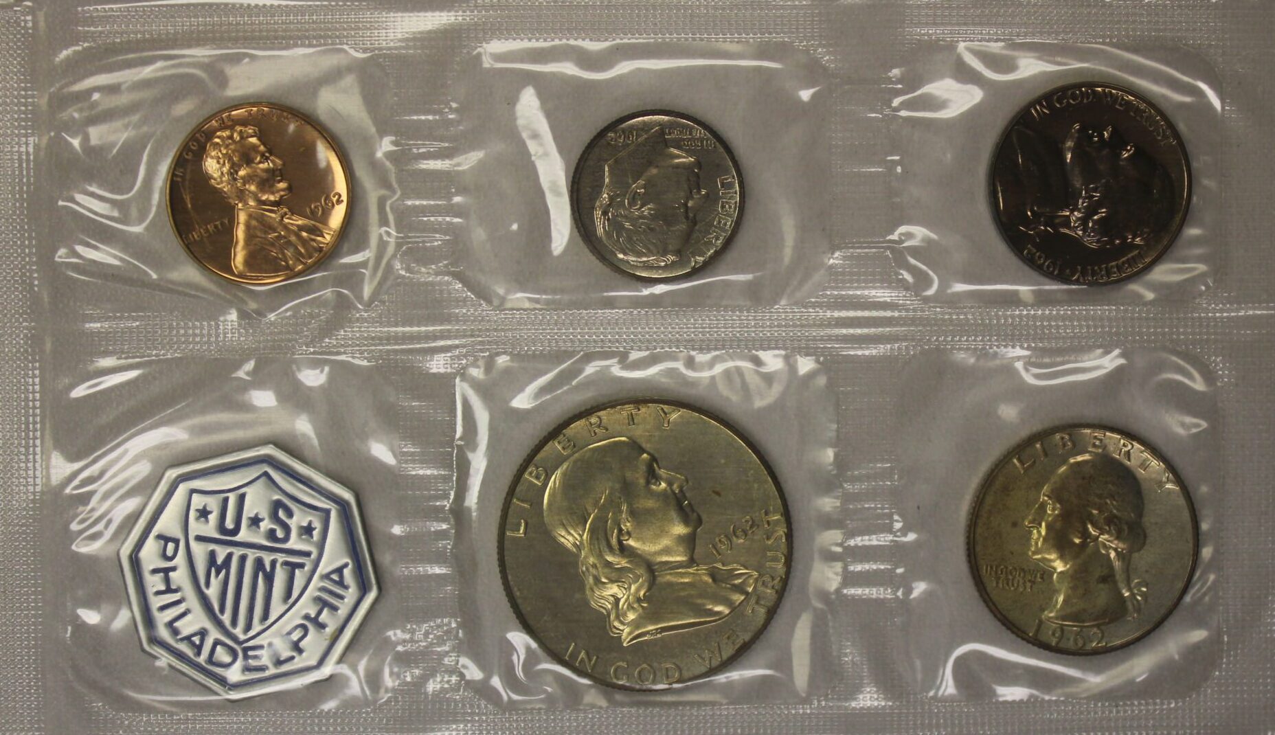 AUCTION- 1962 Proof Set OGP All Coins are Toned