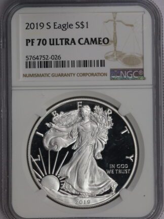 2019 S Proof Silver Eagle NGC PF70 Ultra Cameo