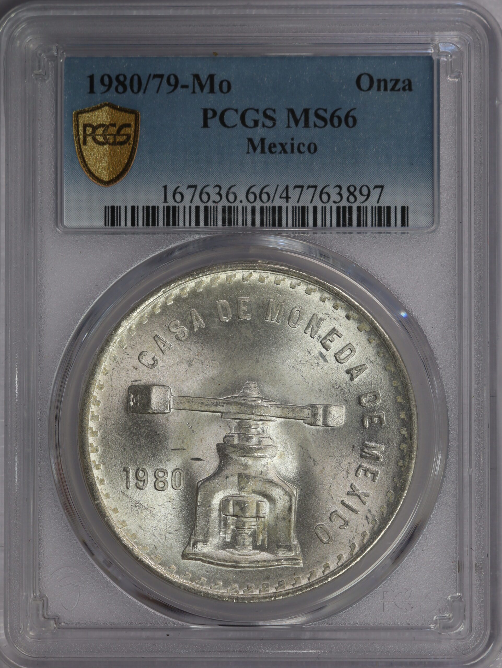 1980/79 Mo Mexico 1 Onza MS66 PCGS