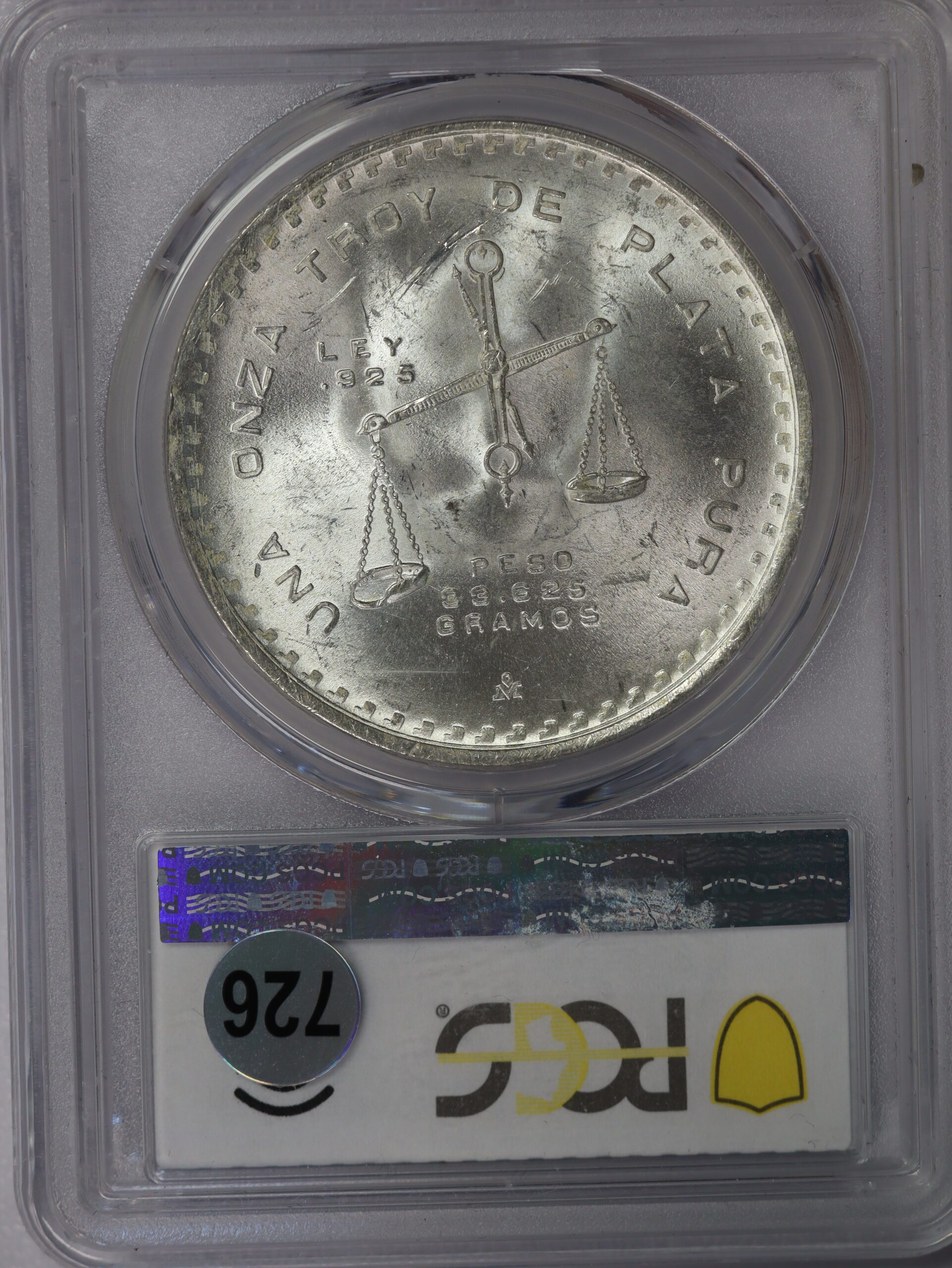 1980/79 Mo Mexico 1 Onza MS66 PCGS - Image 2