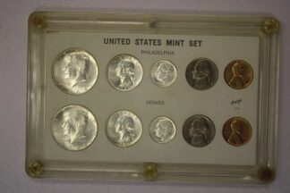1964 P D UNC Mint Set 10 Coins