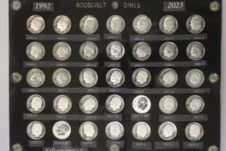 1992 S To 2023 S Proof Roosevelt Dime Collection In Capital Holder 35 Coins