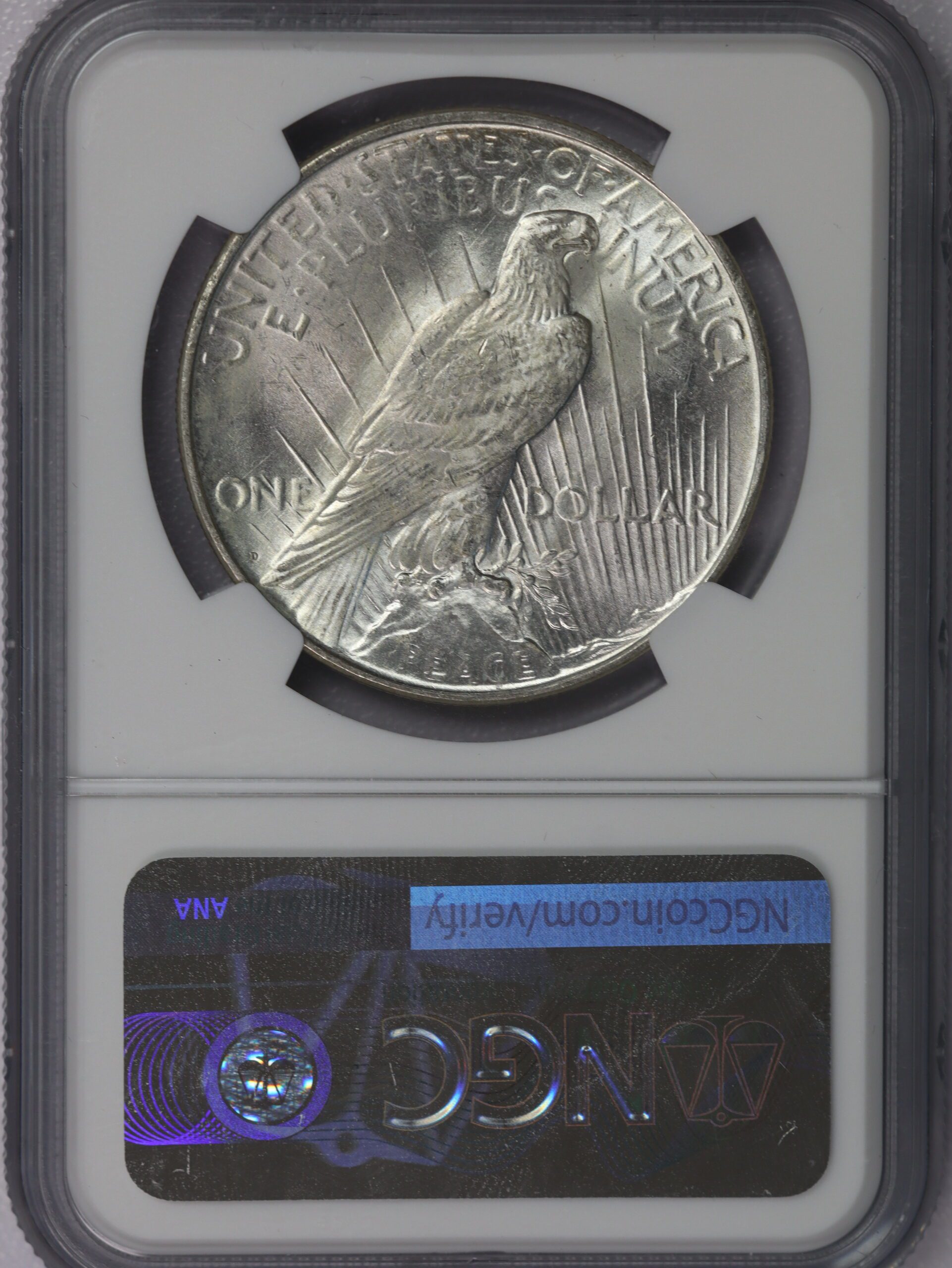 1923 D Peace Dollar NGC MS63 - Image 2