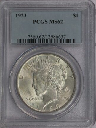 1923 Peace Dollar PCGS MS62 Toned (12986637)