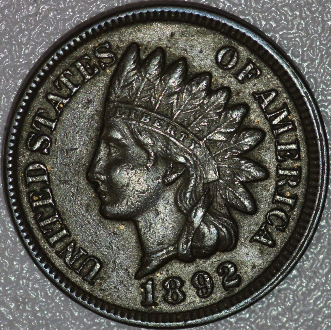1892 Indian Head cent Very Fine Choice