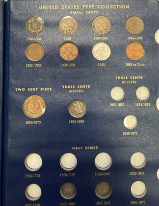 US Coin Type Set In Dansco Album All Coins Damaged Or Cleaned