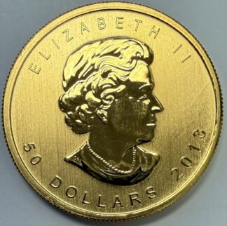 2013 Canadian $50 Gold Maple Leaf 1 oz 9999 fine gold