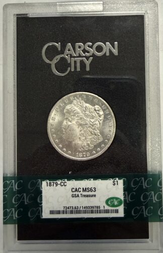 1879 CC Morgan Dollar GSA MS63 CAC
