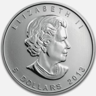 2013 Silver Maple Leaf Canada 1 oz .9999 Fine