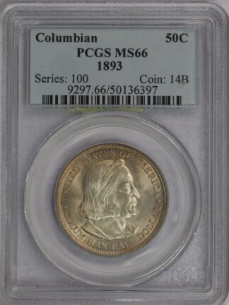 1893 Columbian Commemorative Half Dollar PCGS MS66