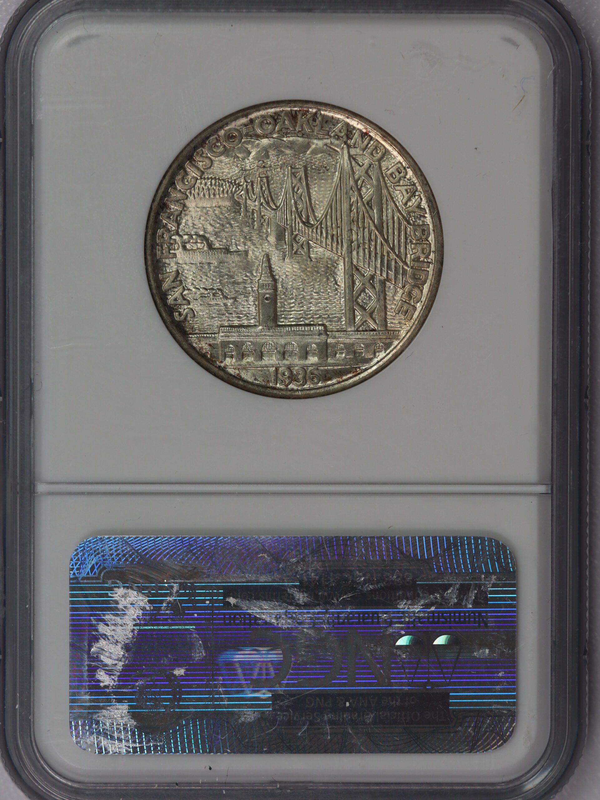 1936 S Bay Bridge San Francisco California Half Dollar Commemorative MS65 NGC - Image 2