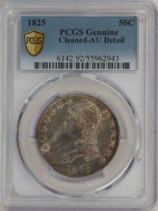 1825 Capped Bust Half Dollar AU Details PCGS