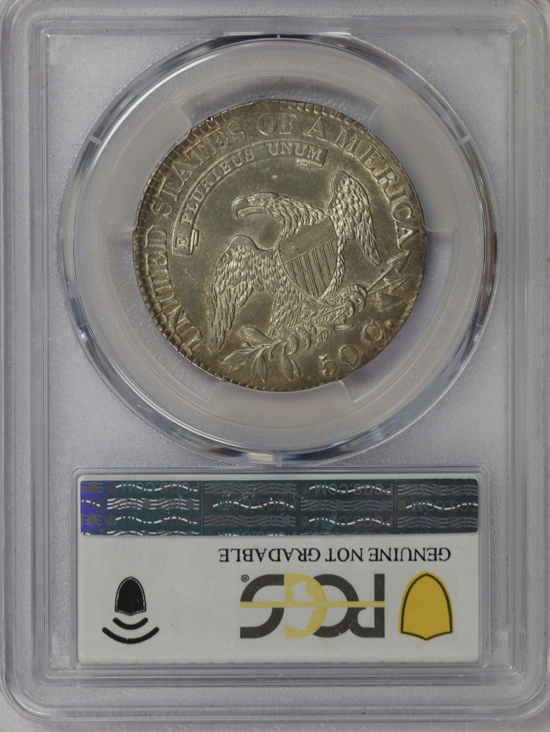 1825 Capped Bust Half Dollar AU Details PCGS - Image 2