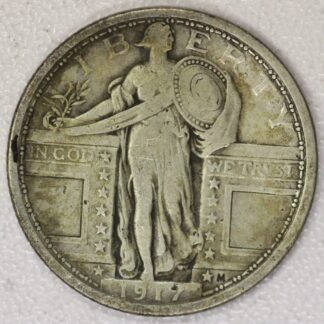 1917 Type 1 Standing Liberty Quarter Fine