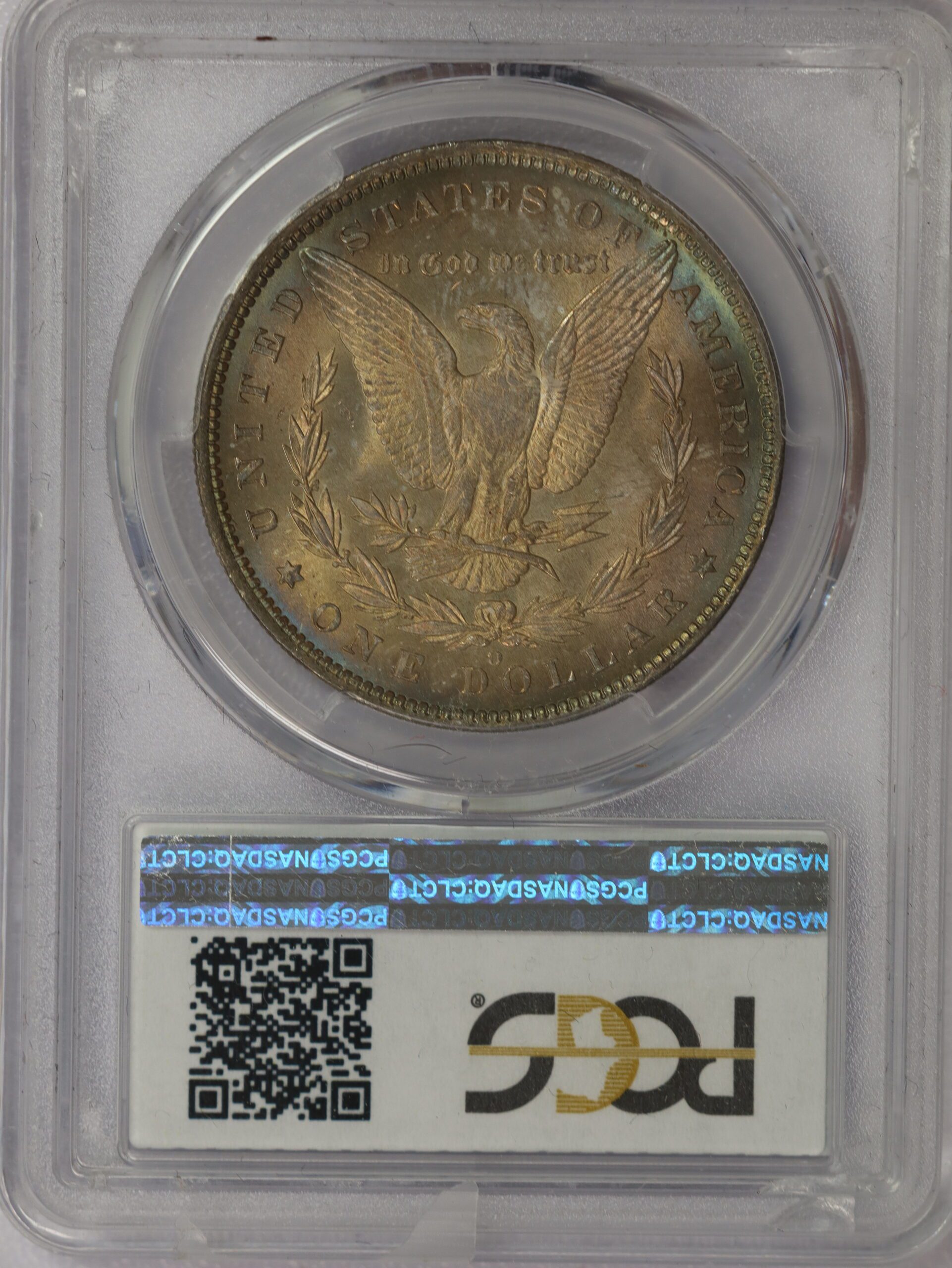1885 O Morgan Dollar PCGS MS65 Toned - Image 2