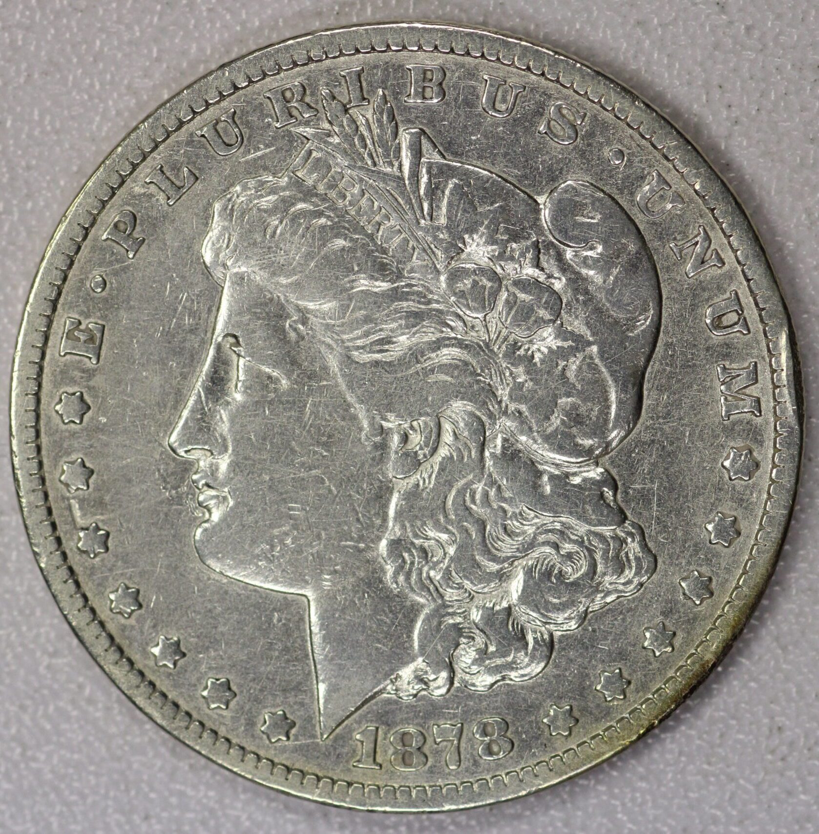 AUCTION- 1878-CC Morgan Dollar Circulated & Cleaned