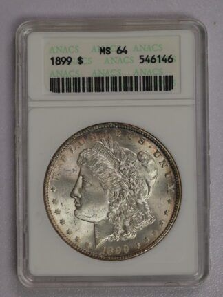 1899 Morgan Dollar MS64 ANACS Choice Coin