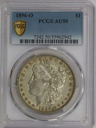 1896 O Morgan Dollar AU50 PCGS