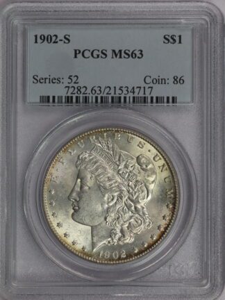 1902 S Morgan Dollar MS63 PCGS