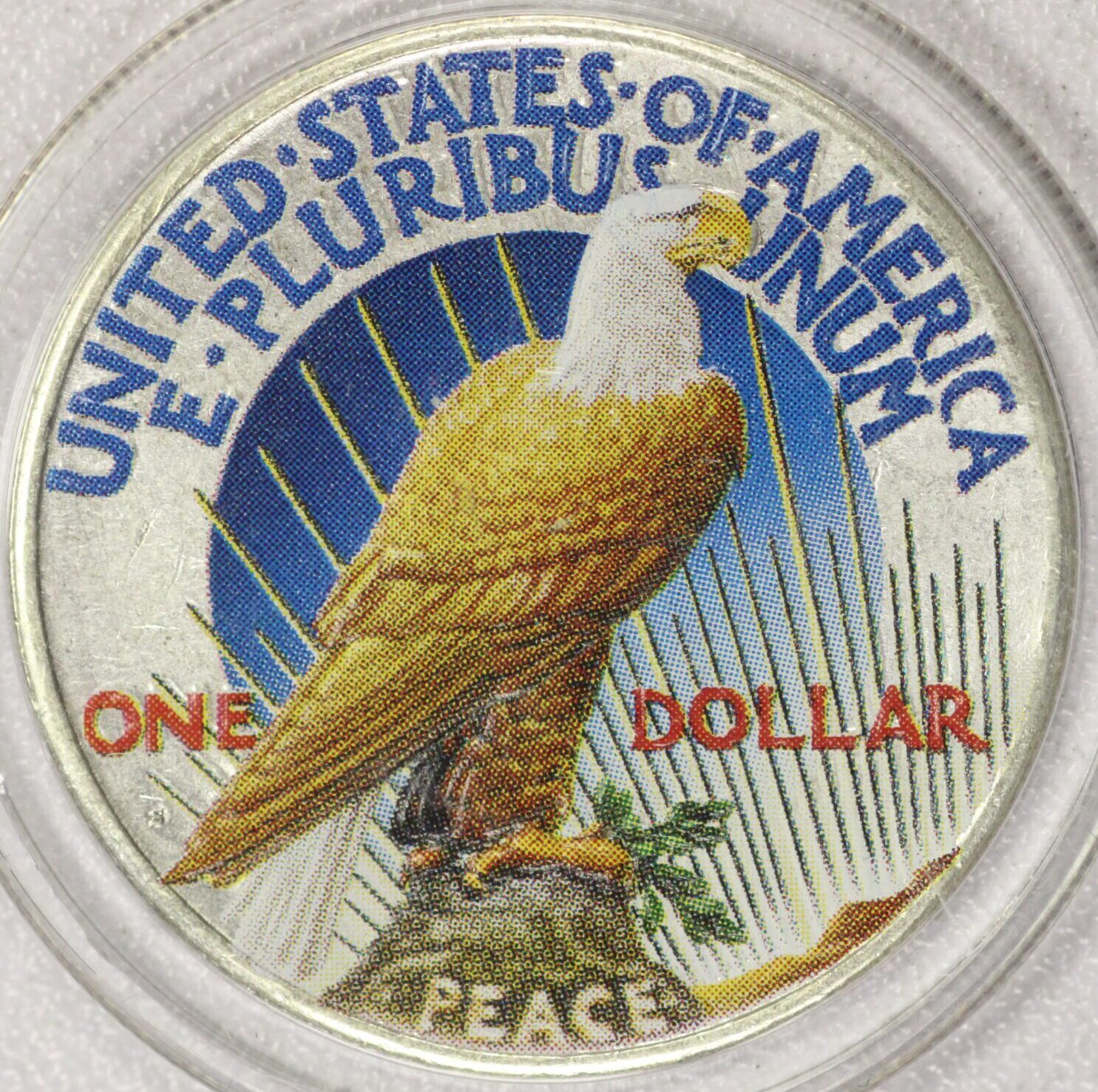 AUCTION- 1922 Colorized Peace Dollar - Image 2