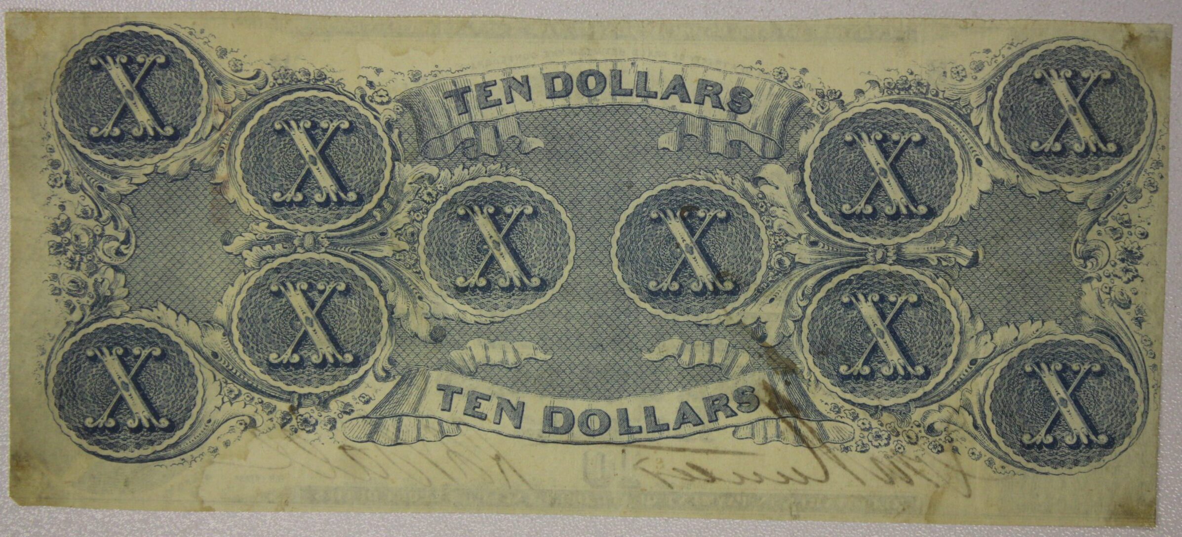 AUCTION- 1863 Confederate Ten Dollar Note Richmond Virginia - Image 2