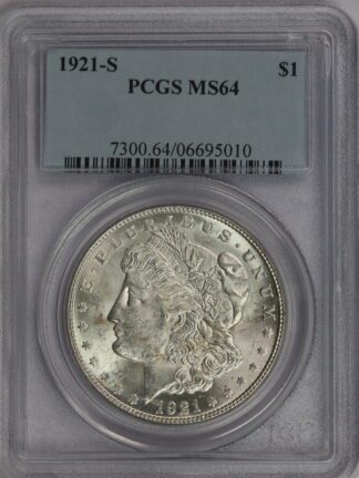 1921 S Morgan Dollar PCGS MS64