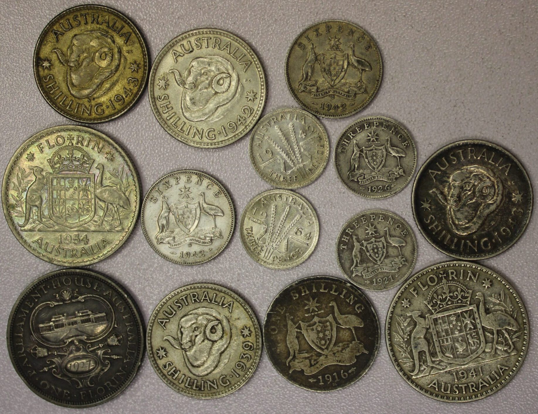 1916-1964 Australia Silver Coins 2.35 Troy Ounces - Image 2