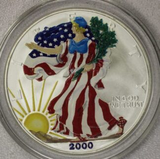 AUCTION-   2000 Colorized American Silver Eagle