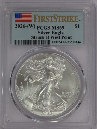 2026 (W) Silver Eagle FirstStrike Flag MS69 PCGS