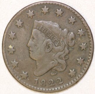 AUCTION-   1822 Matron Head Large Cent